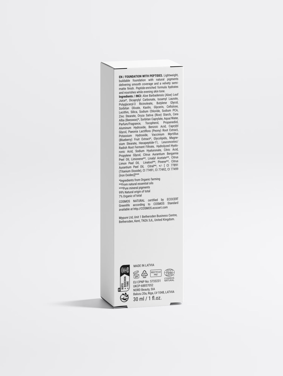 Fond de teint aux peptides, teinte 05 Fair Neutral, 30 ml / 1,01 fl oz