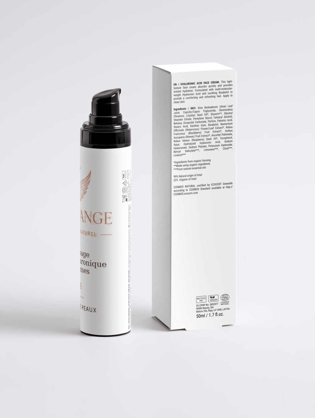 Crème visage à l’acide hyaluronique pour homme 50ml